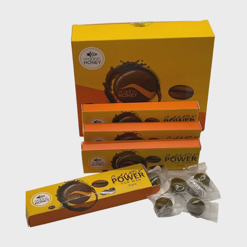 VIP ROYAL HONEY CANDY POWER FOR MAN 60/PC, FLAVOR: ORGANIC HONEY