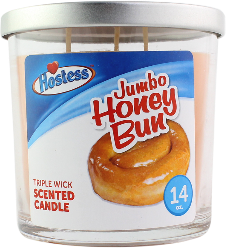 HOSTESS JUMBO HONEY BUN TRIPLE WICK SCENTED CANDLE 14 OZ