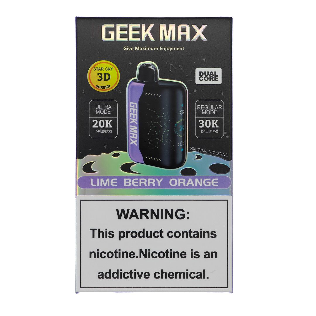 GEEK MAX ULTRA X 30K 5/CT, FLAVOR: LIME BERRY ORANGE