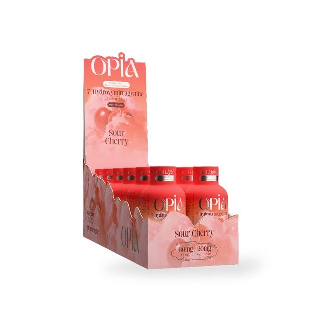 OPIA SOUR CHERRY 7- HYDROXYMITRAGYNINE SHOT 20MG 12/CT