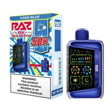 RAZ RX CODE BLUE DEW EDITION 50K 5/CT