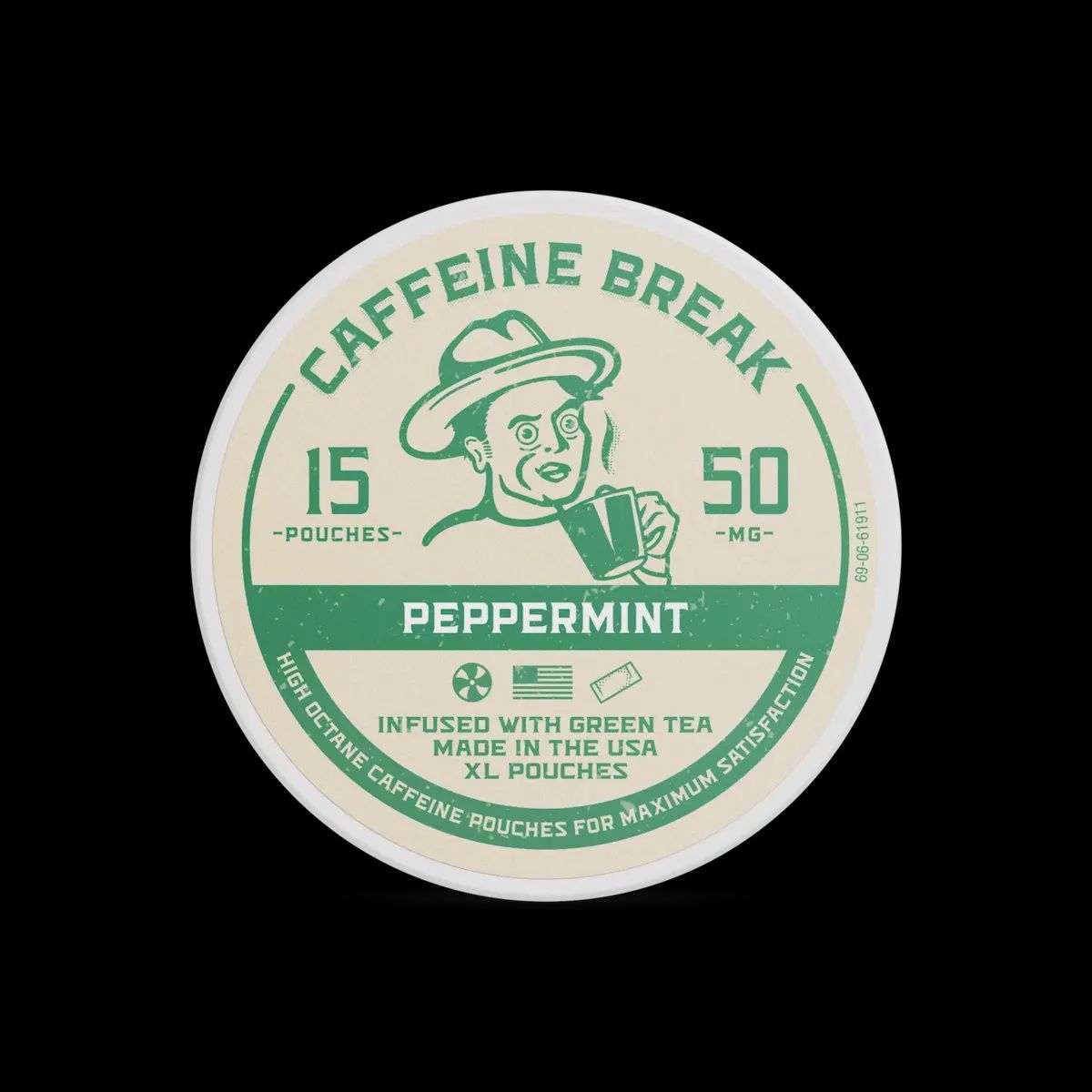 ALP 15XL CAFFEINE BREAK PEPPERMINT POUCHES 50MG 5/CT