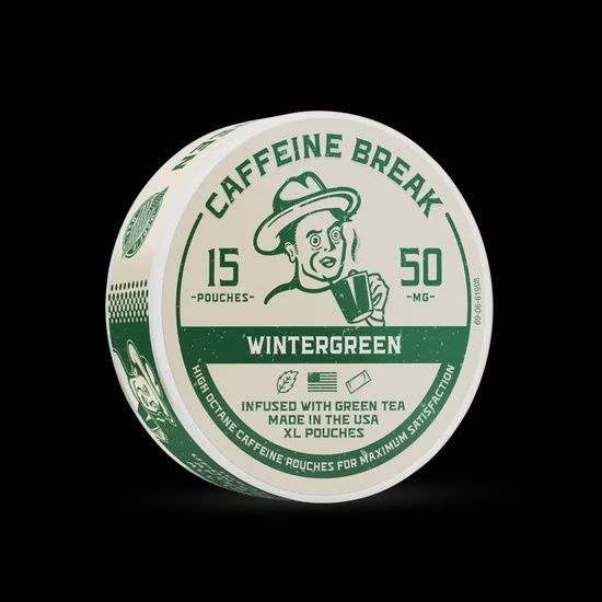 ALP 15XL CAFFEINE BREAK WINTERGREEN POUCHES 50MG 5/CT