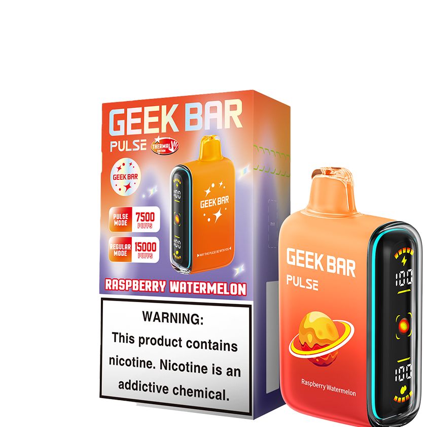 GEEK BAR PULSE RASPBERRY WATERMELON 7500 5/CT