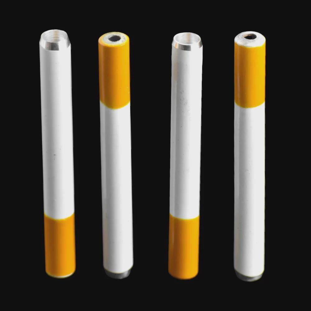 SMOKINGSET TOBACCO METAL CIGARETTE PIPE SMALL 100/CT