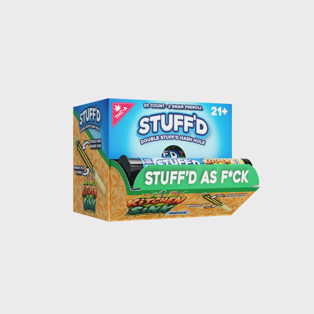 STUFF'D KITCHEN SINK (I) 2G PREROLL HASH HOLE THCA 20/CT