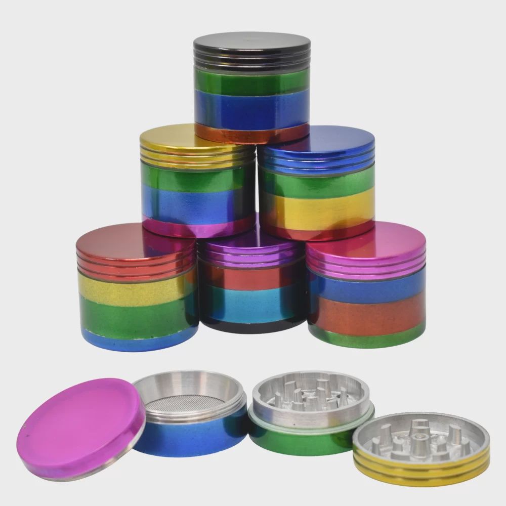 GRINDERS 42MM 4PC POLYCHROMATIC 6/CT