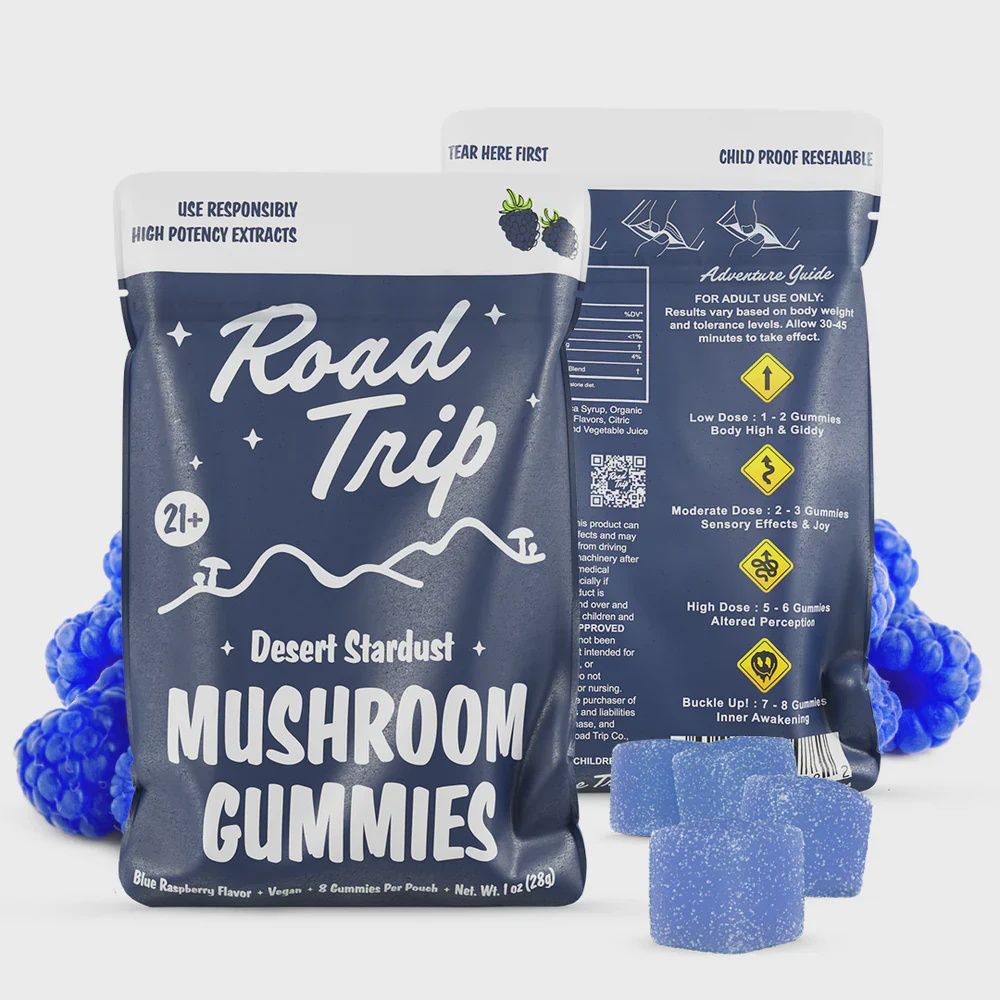 ROAD TRIP MUSH GUMMY 8PK 10/CT, FLAVOR: BLUE RASPBERRY