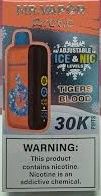 MR. VAPOR ARCTIC TIGERS BLOOD 5% 30K PUFF ADJUSTABLE NIC &amp; ICE LEVEL 5/CT