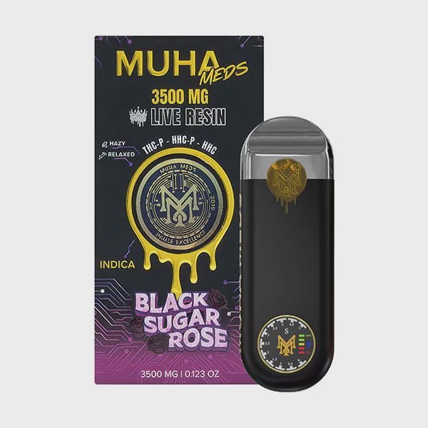 MUHA MEDS LIVE RESIN BLACK SUGAR ROSE (I) 3.5G DISPOSABLE