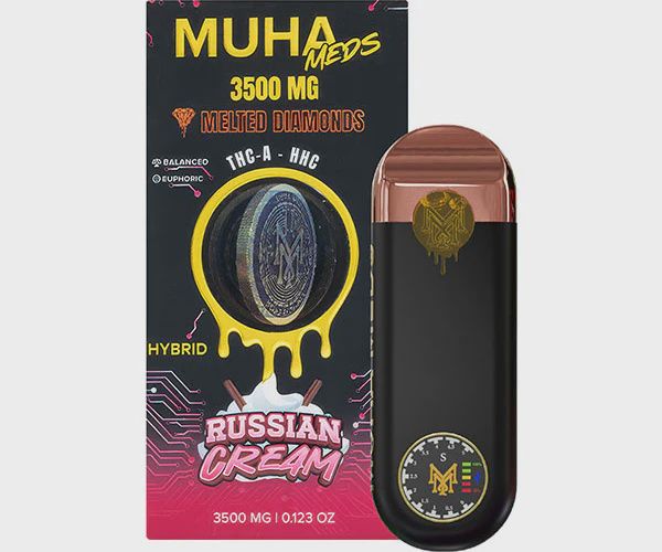 MUHA MEDS MELTED DIAMONDS RUSSIAN CREAM (H) 3.5G DISPOSABLE