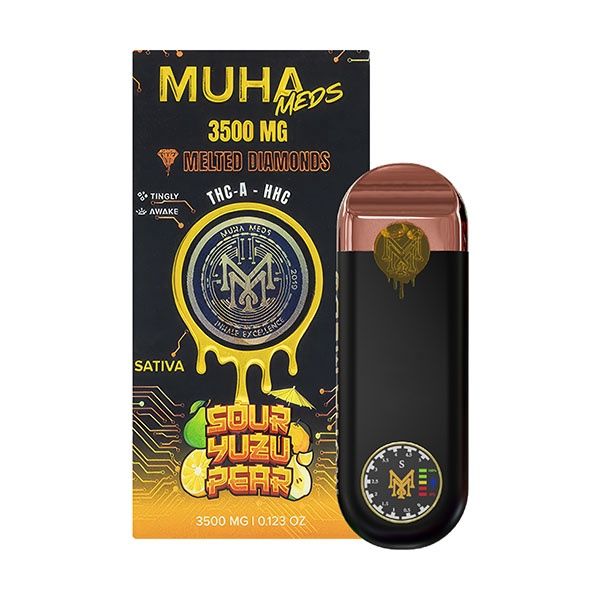 MUHA MEDS MELTED DIAMONDS SOUR YUZU PEAR (S) 3.5G DISPOSABLE