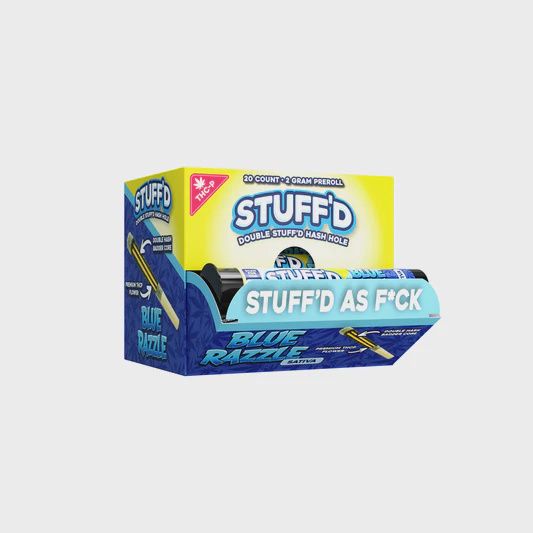 STUFF'D BLUE RAZZLE (S) 2G PREROLL HASH HOLE THCA 20/CT