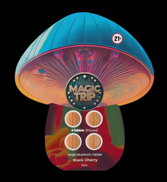 MAGIC TRIP 10MG BLACK CHERRY MUSHROOM TABS 4PK 10/CT