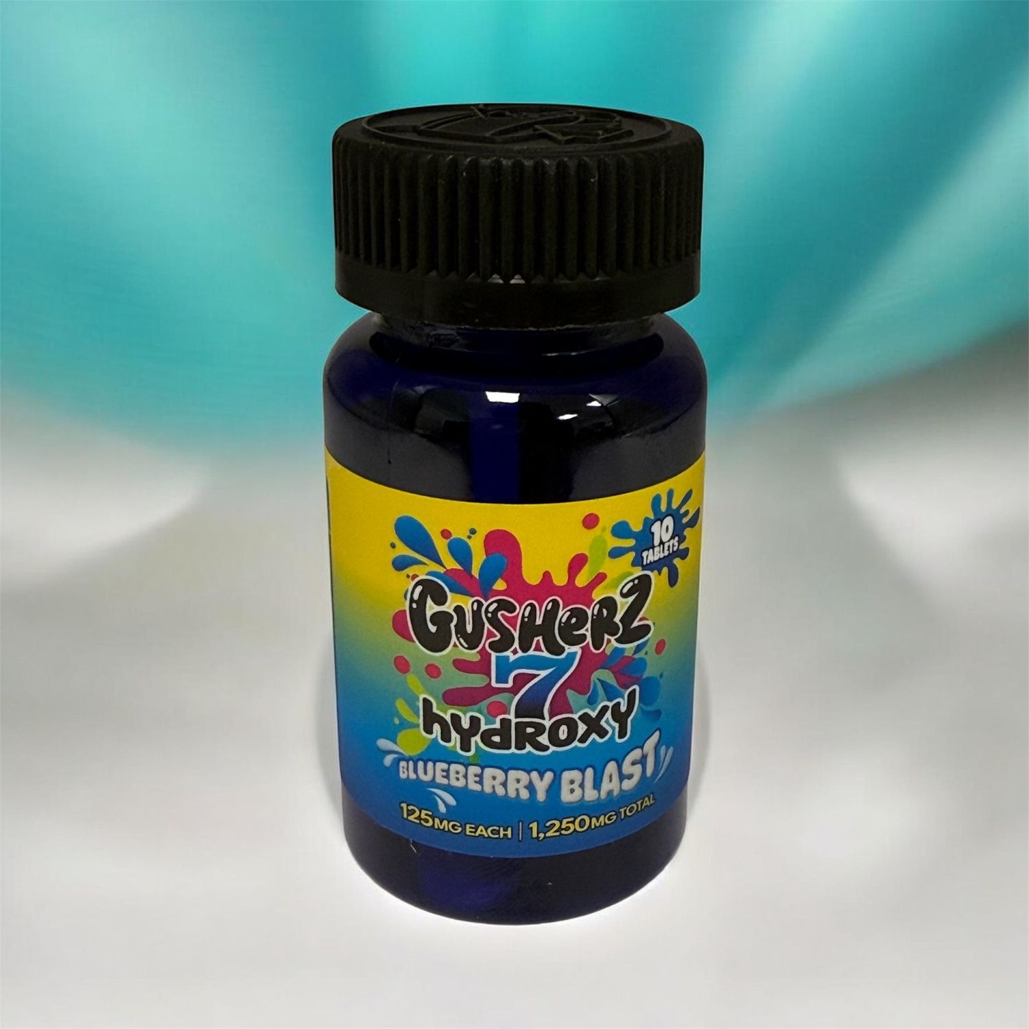 GUSHERZ HYDROXY BLUEBERRY BLAST 1250MG BOTTLE 10/TABLETS
