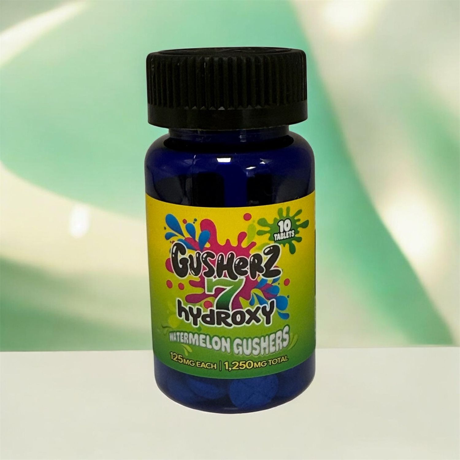 GUSHERZ HYDROXY WATERMELON GUSHERS 1250MG BOTTLE 10/TABLETS