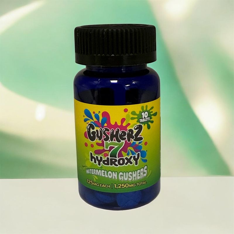 GUSHERZ HYDROXY WATERMELON GUSHERS 1250MG BOTTLE 10/TABLETS