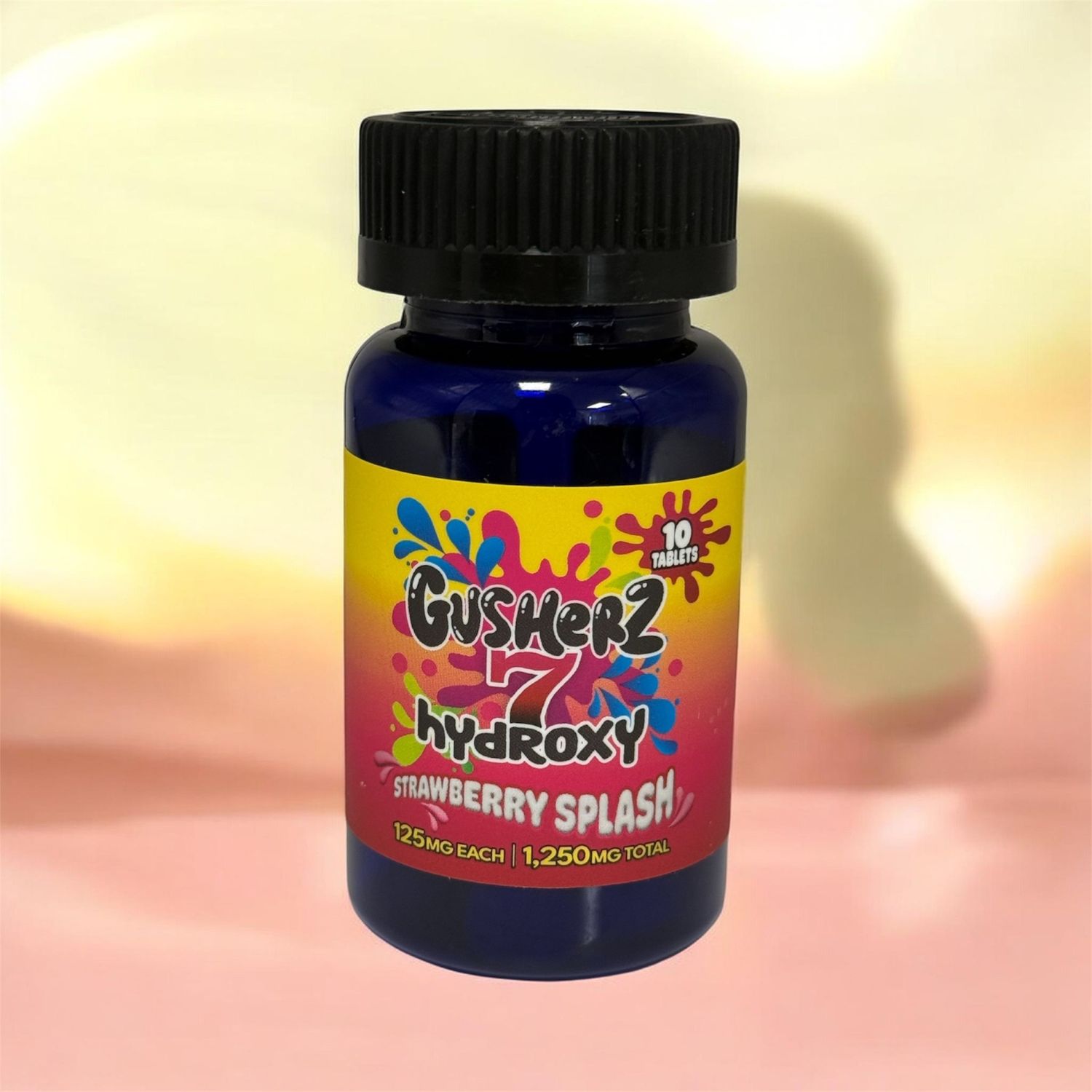 GUSHERZ HYDROXY STRAWBERRY SPLASH 1250MG BOTTLE 10/TABLETS