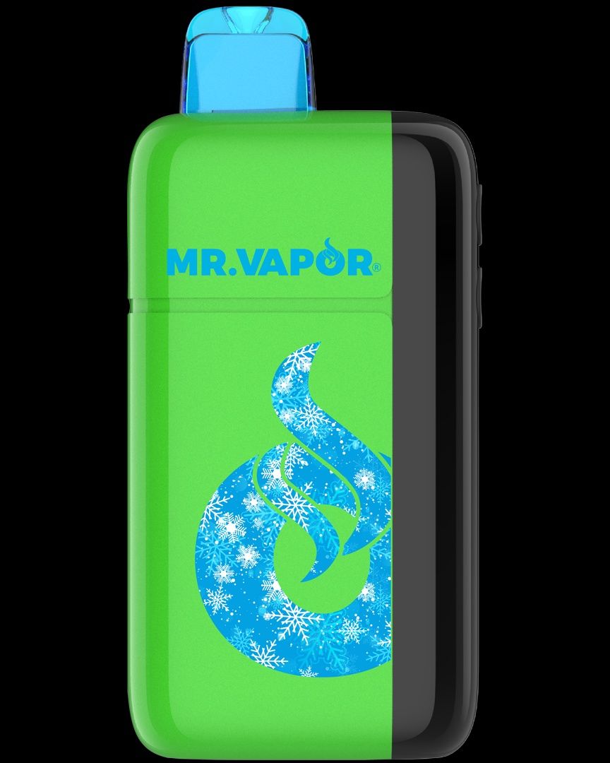 MR. VAPOR ARCTIC SOUR APPLE B POP 5% 30K PUFF ADJUSTABLE NIC &amp; ICE LEVEL 5/CT