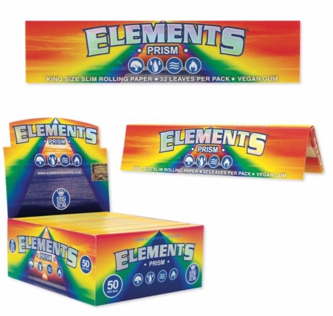 ELEMENTS PRISM PAPERS KING SIZE SLIM 50/CT