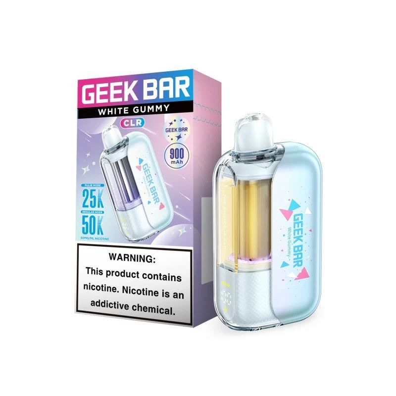 GEEK BAR CLR DISPOSABLE 5% 5/CT, FLAVOR: WHITE GUMMY
