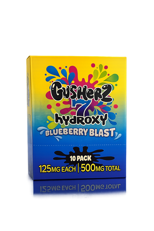 GUSHERZ 7 HYDROXY 500MG BLUEBERRY BLAST 10/CT