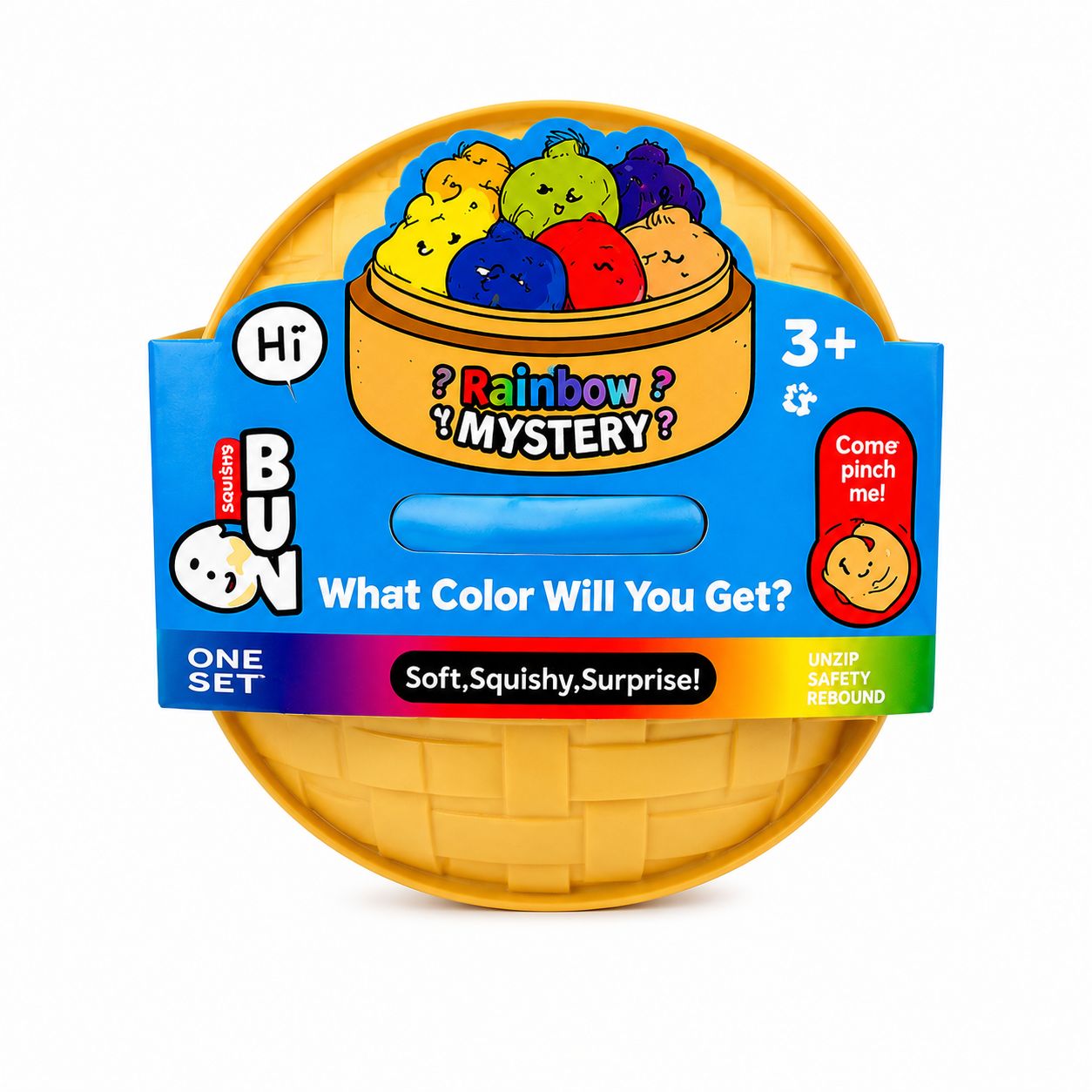 DUMPLING RAINBOW MYSTERY SQUISHY 12/CT