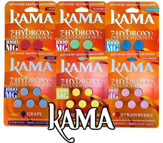KAMA 7 HYDROXY+PSEUDO 1000MG 10/CT