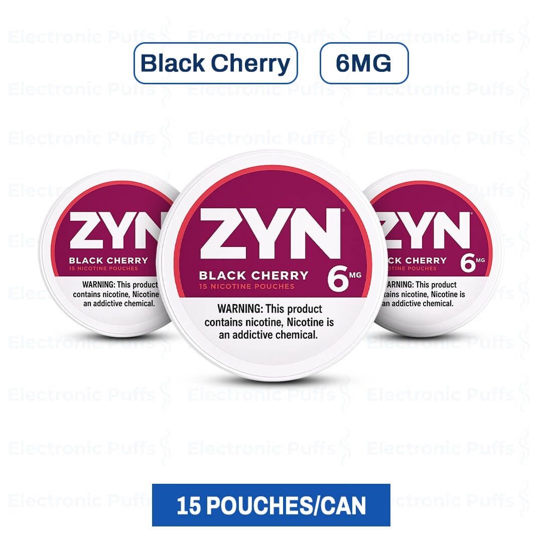 ZYN NICOTINE POUCHES 6MG BLACK CHERRY 5/CT
