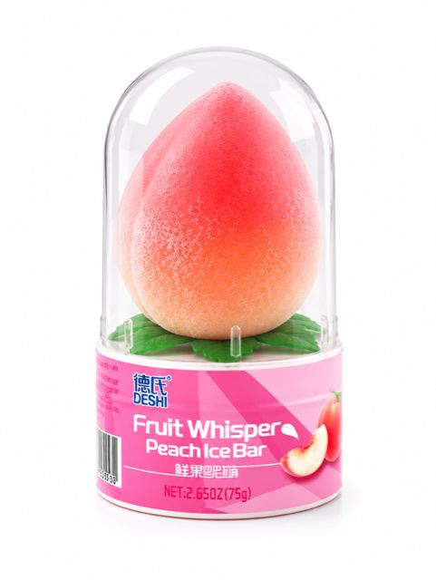 DESHI 3D FRUIT WHISPER PEACH ICE CREAM 24/CT
