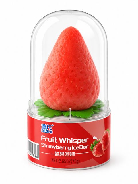 DESHI 3D FRUIT WHISPER STRAWBERRY ICE CREAM 24/CT