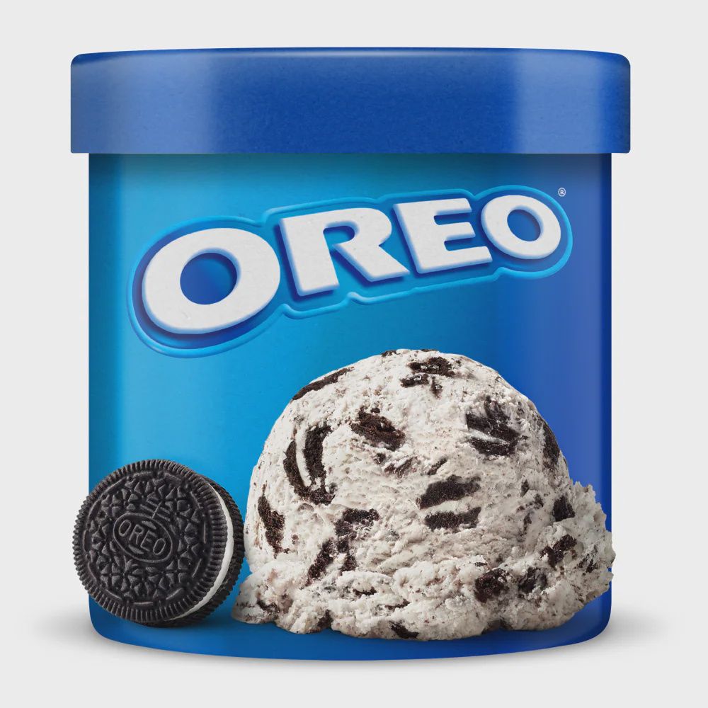 OREO MADE WITH COOKIE PIECES PINT 8/CT