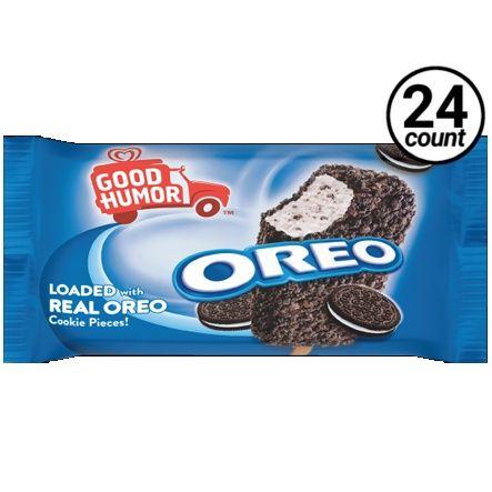 GOOD HUMOR COOKIES &amp; CREME ICE CREAM 24/CT