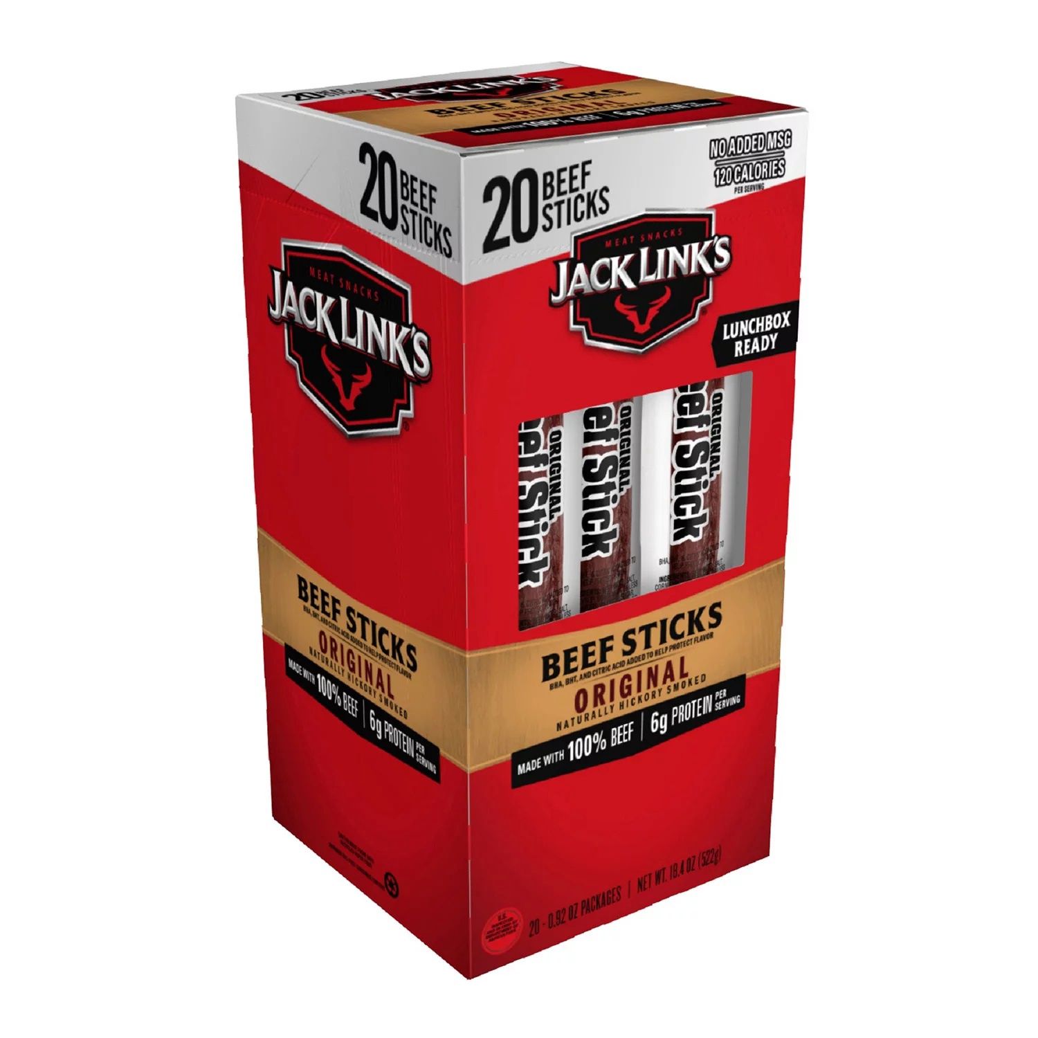 JACK LINKS BEEF STICKS ORIGINAL 0.92OZ 20/CT