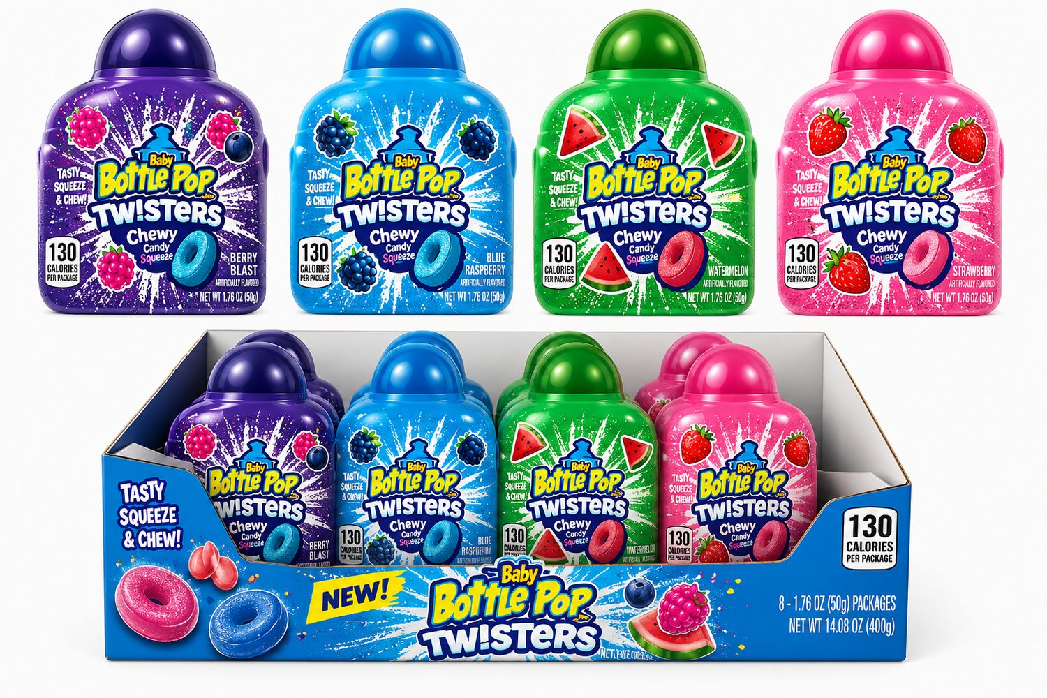BABY BOTTLE POP TWISTERS 8/CT