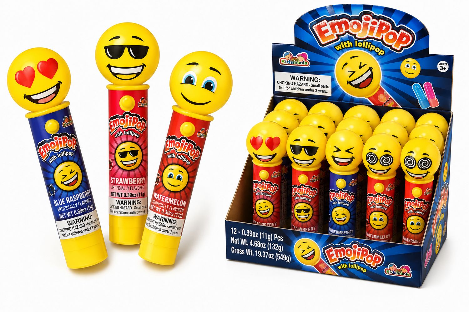 EMOJIPOP LOLLIPOP .39OZ 12/CT