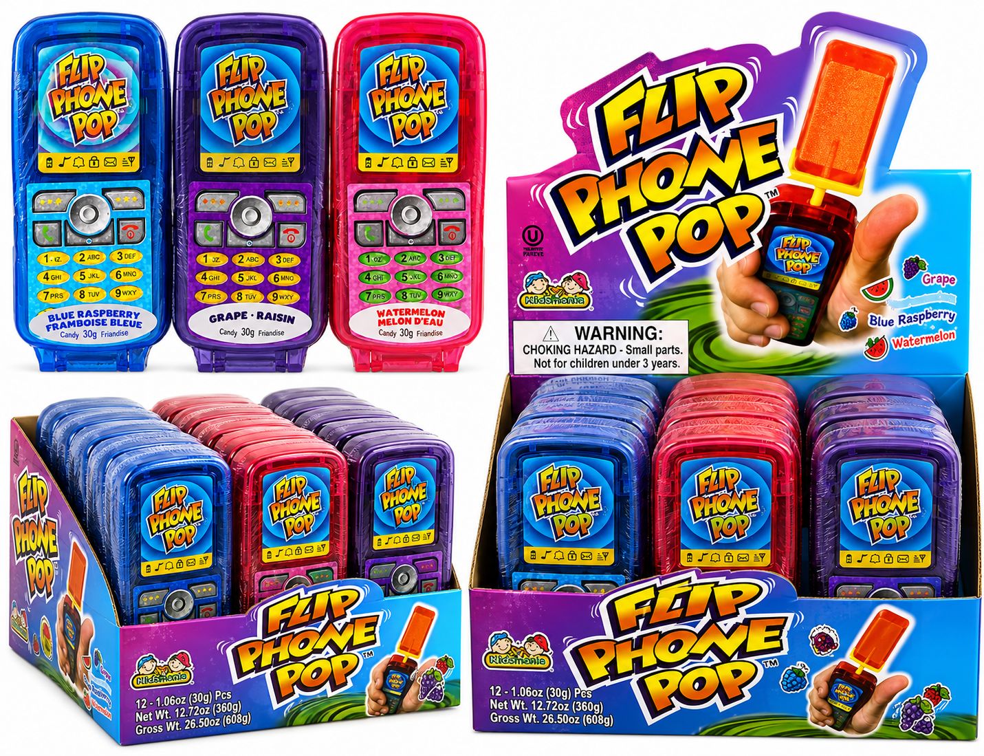 FLIP PHONE POP 1.64OZ 12/CT