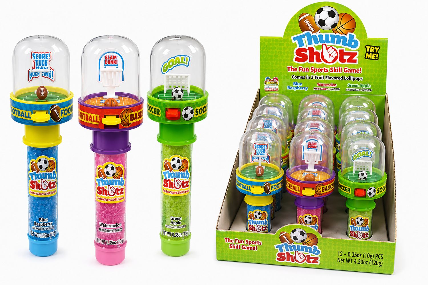 THUMB SHOTZ CANDY .39 OZ 12/CT