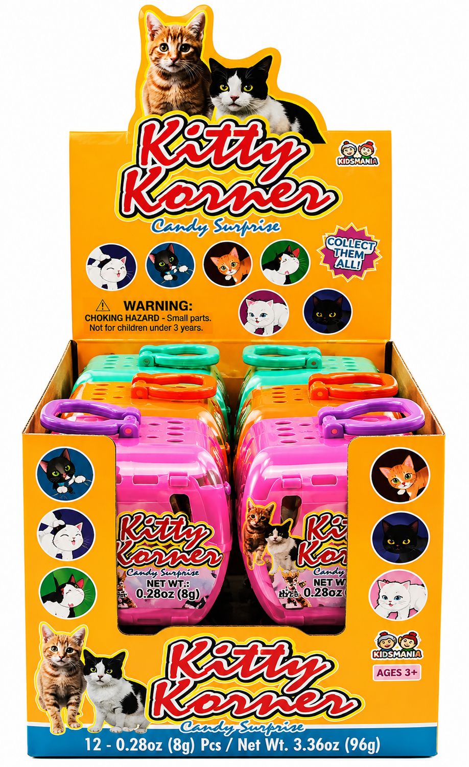KITTY KORNER CANDY + SURPRISE .28OZ 12/CT