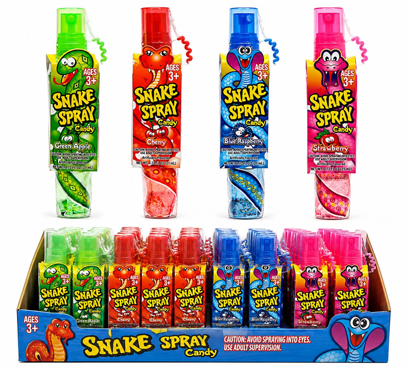 SNAKE SPRAY CANDY 1.27OZ 16/CT