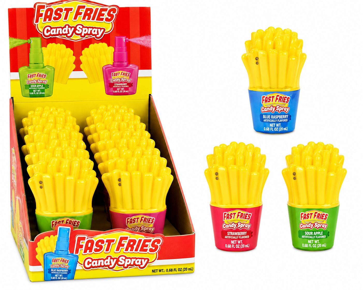 FAST FRIES CANDY SPRAY .67OZ 12/CT