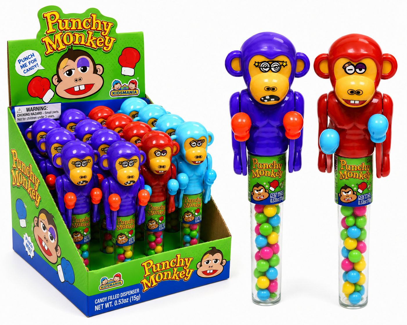 PUNCHY MONKEY CANDY .46OZ 12/CT