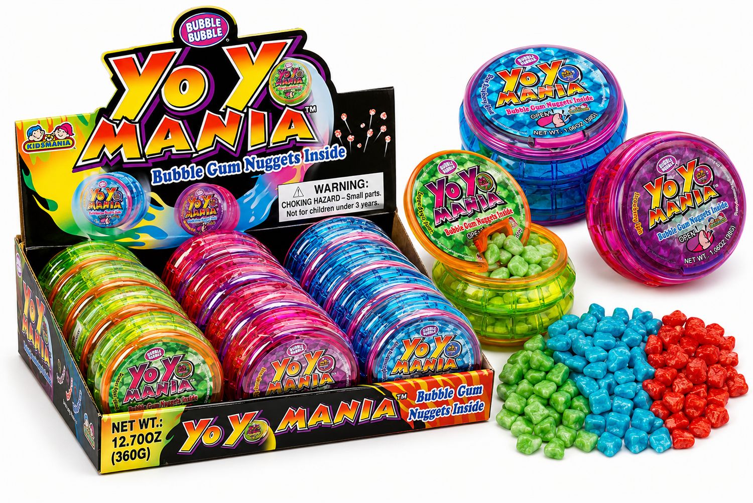 YO YO MANIA WITH GUM 1.05OZ 12/CT