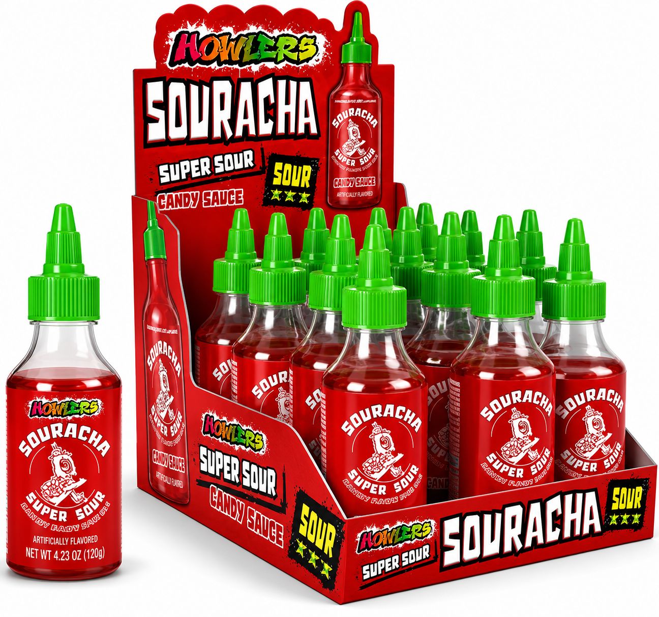 HOWLERS SOURACHA SOUR CANDY (4.23oz) 12/CT
