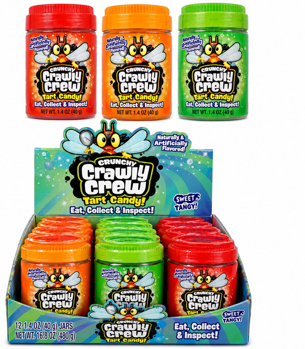 CRAWLY CREW CRUNCHY CANDY 2.47OZ 12/CT