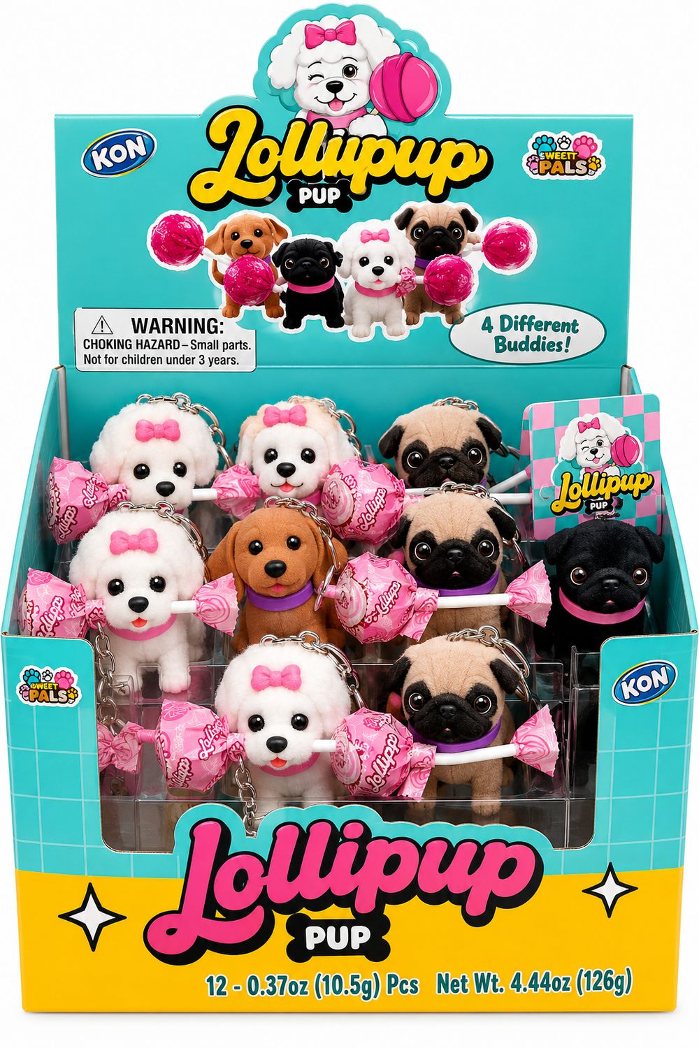 LOLLIPUP CANDY &amp; TOY (.37OZ) 12/CT