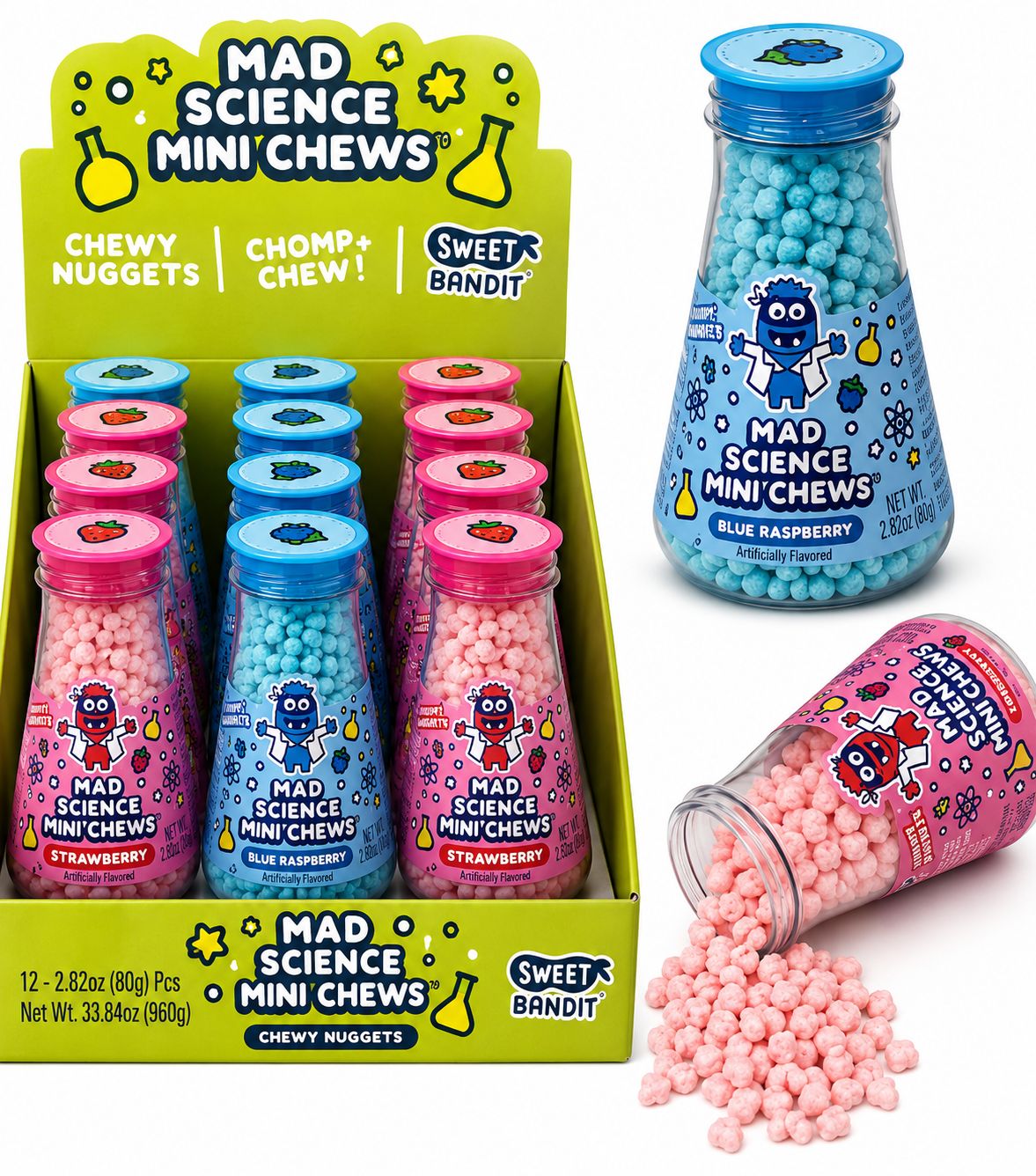 MAD SCIENCE MINI CHEWS CANDY 2.82OZ 12/CT