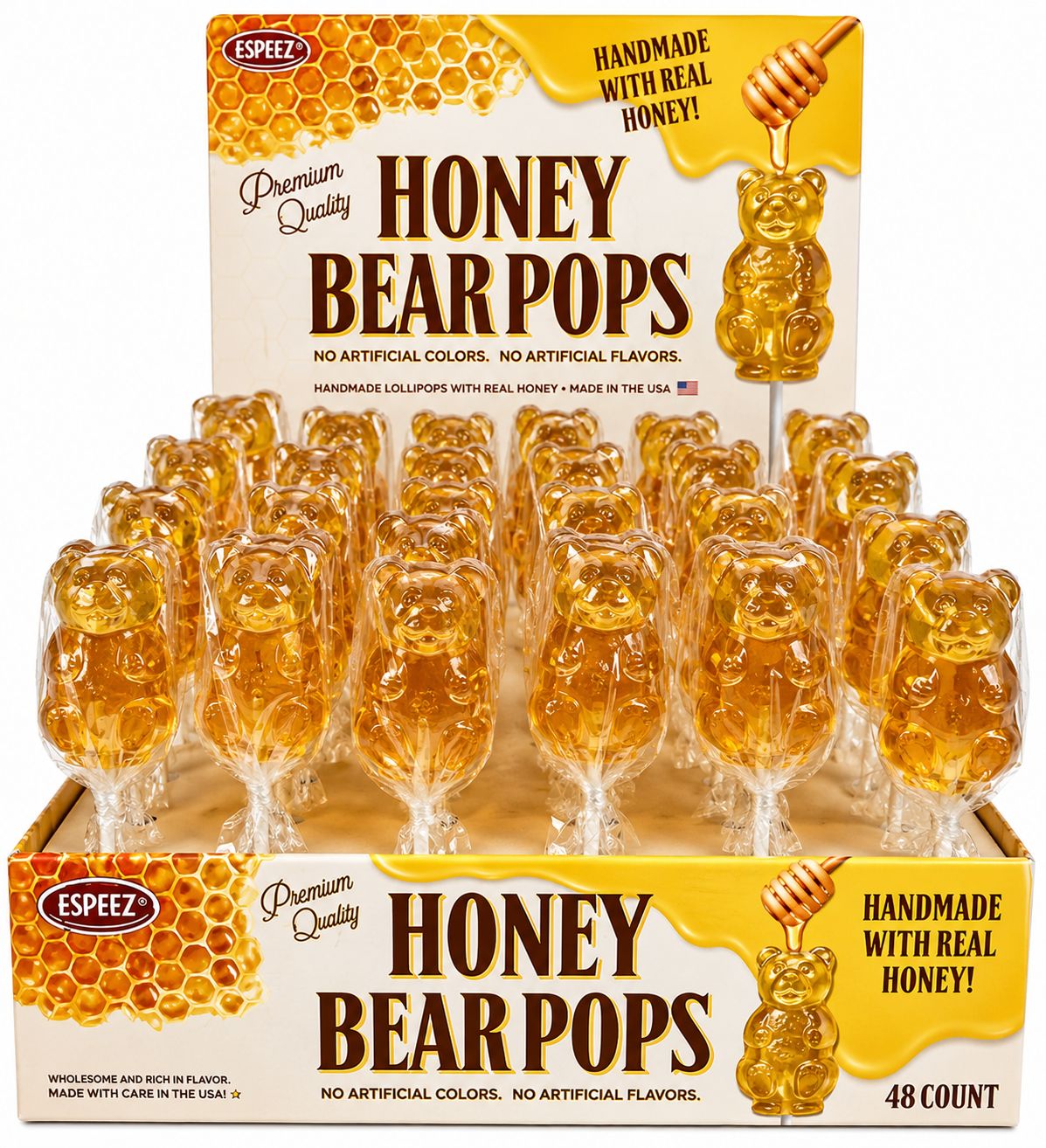 HONEY BEAR POPS 48/CT