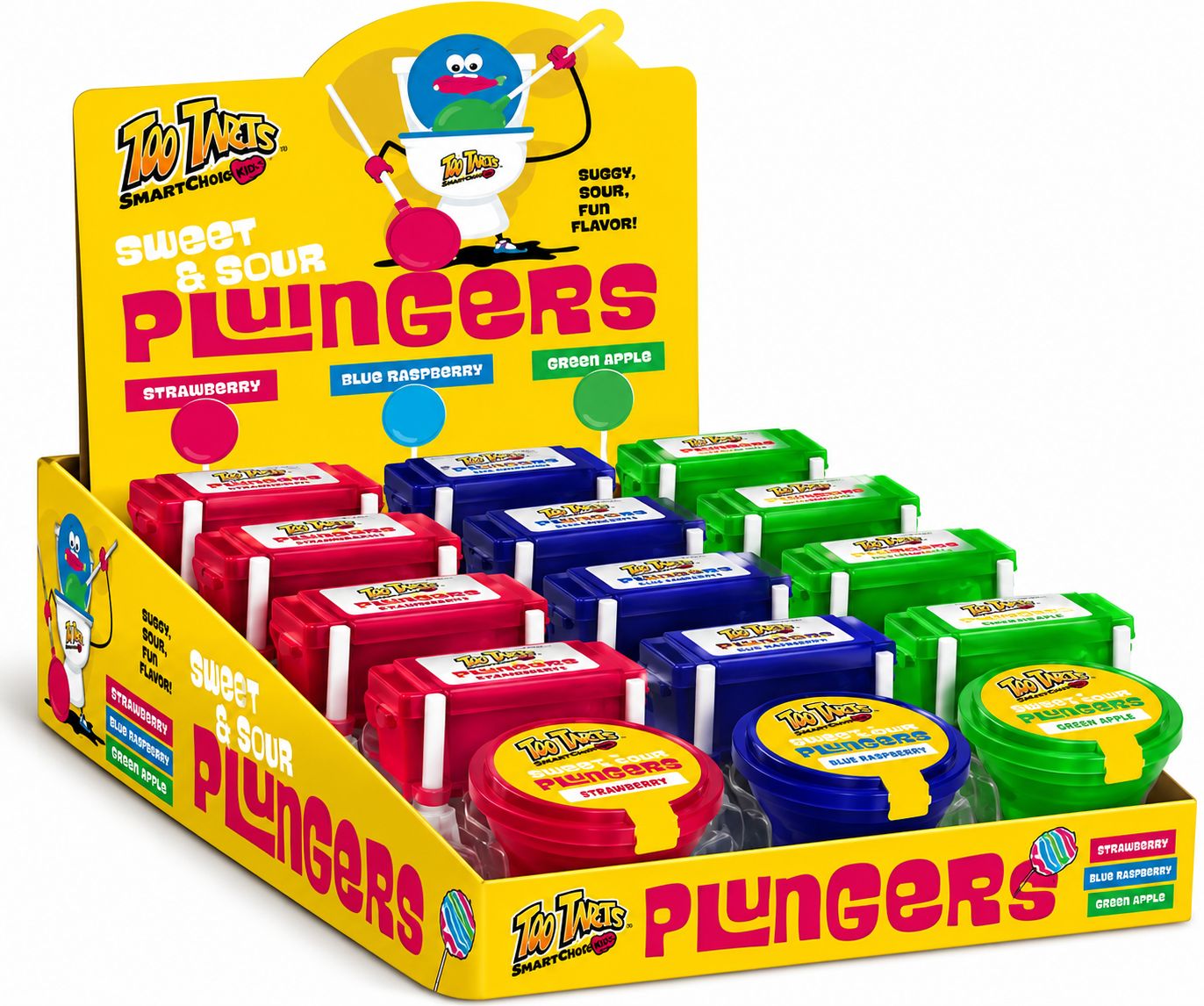 TOO TARTS PLUNGERS SWEET &amp; SOUR .7oz 12/CT