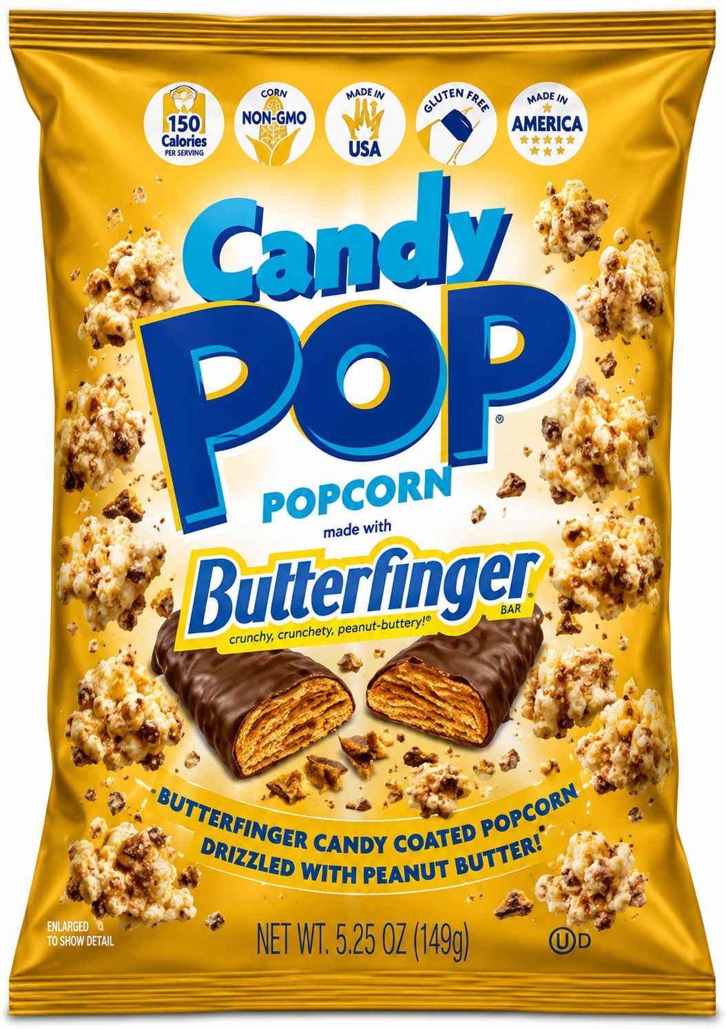 CANDY POP -BUTTERFINGER POPCORN 5.25oz 12/CT